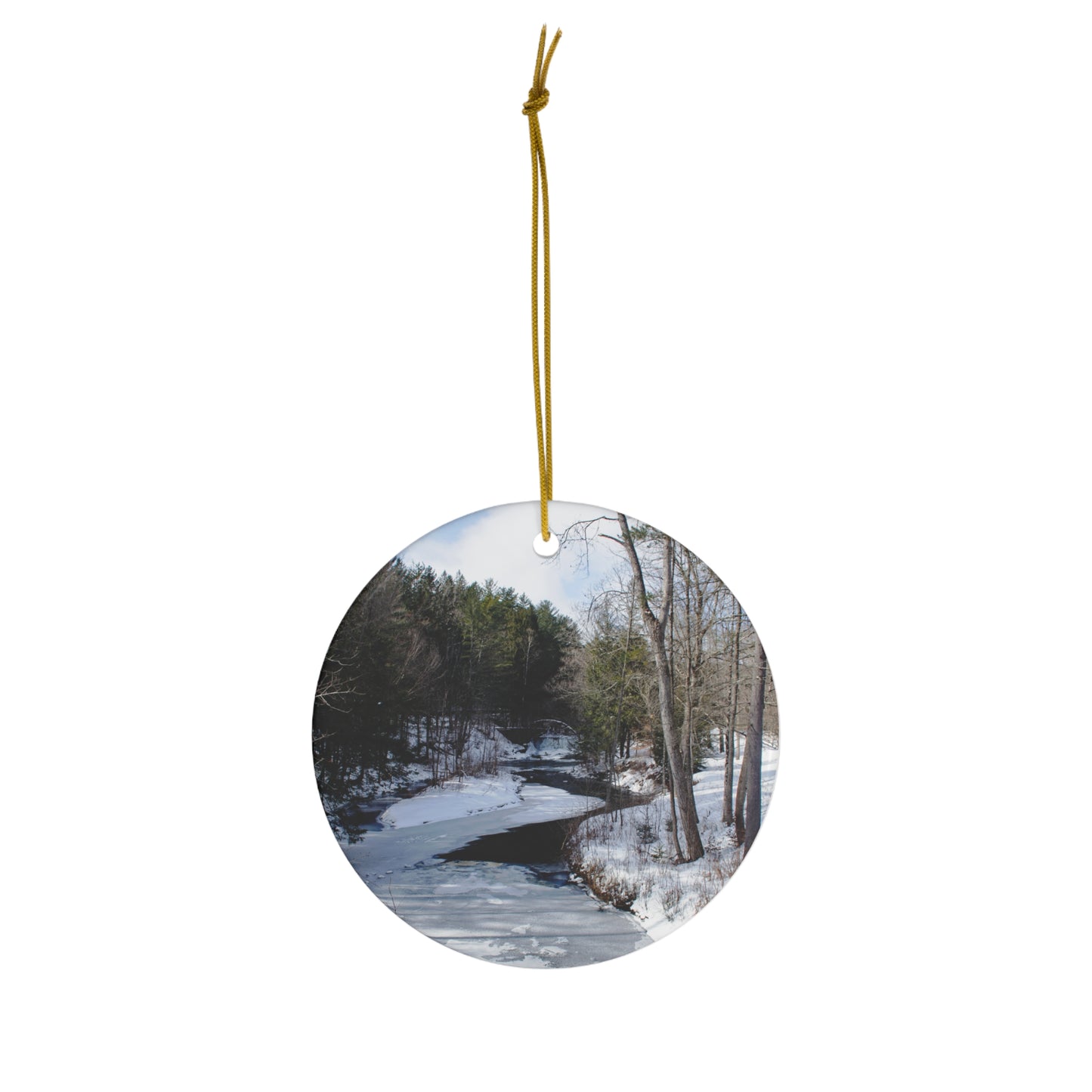 Vermont Christmas Ornament, Vermont Winter Scenic Ornament for Vermont Lovers, Vermont Ornaments Make Great Decorations