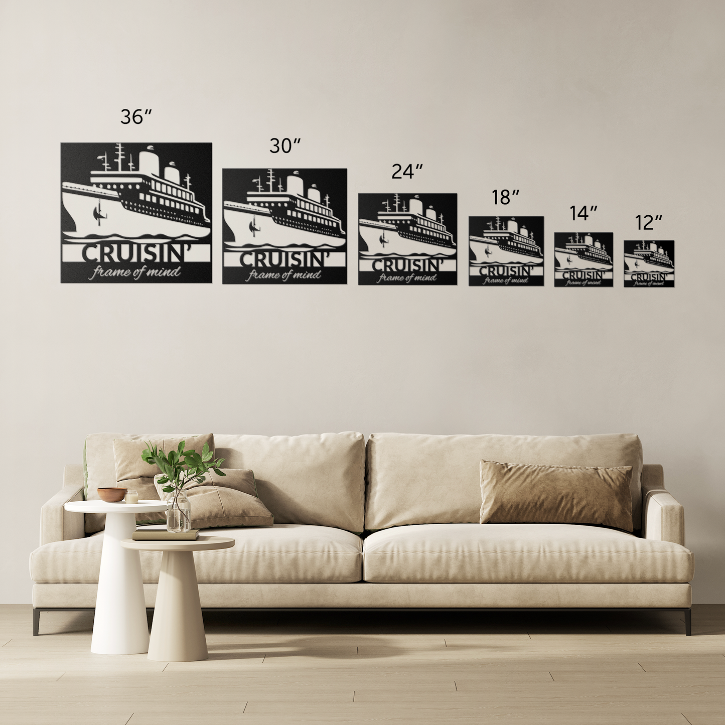 Cruise Ship Metal Wall Art Decor - Display Your Love of Cruises With This Fun Metal Sign