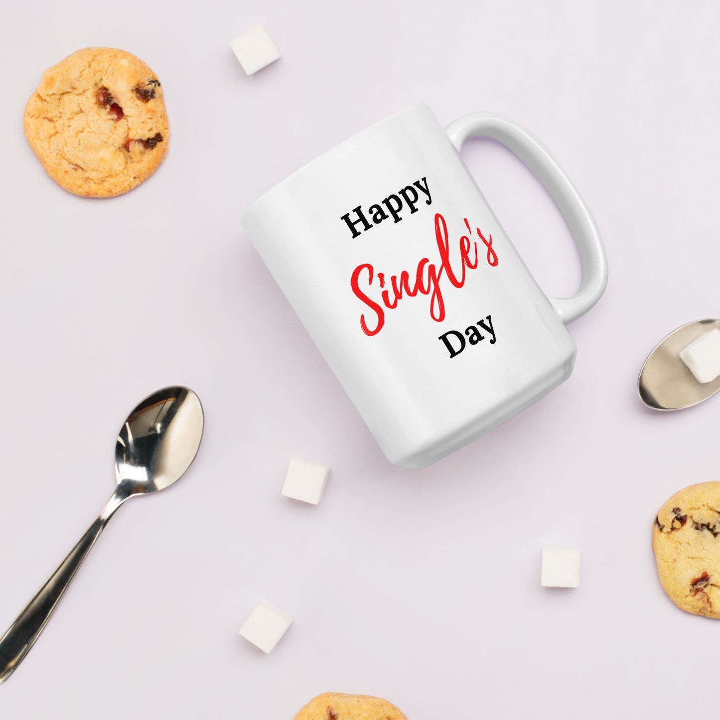 Happy Single's Day Coffee Mug, Single Valentine Mug, Funny Valentine Saying, Funny Valentine Gift, Anti Valentine's Day, Anti Valentine Gift