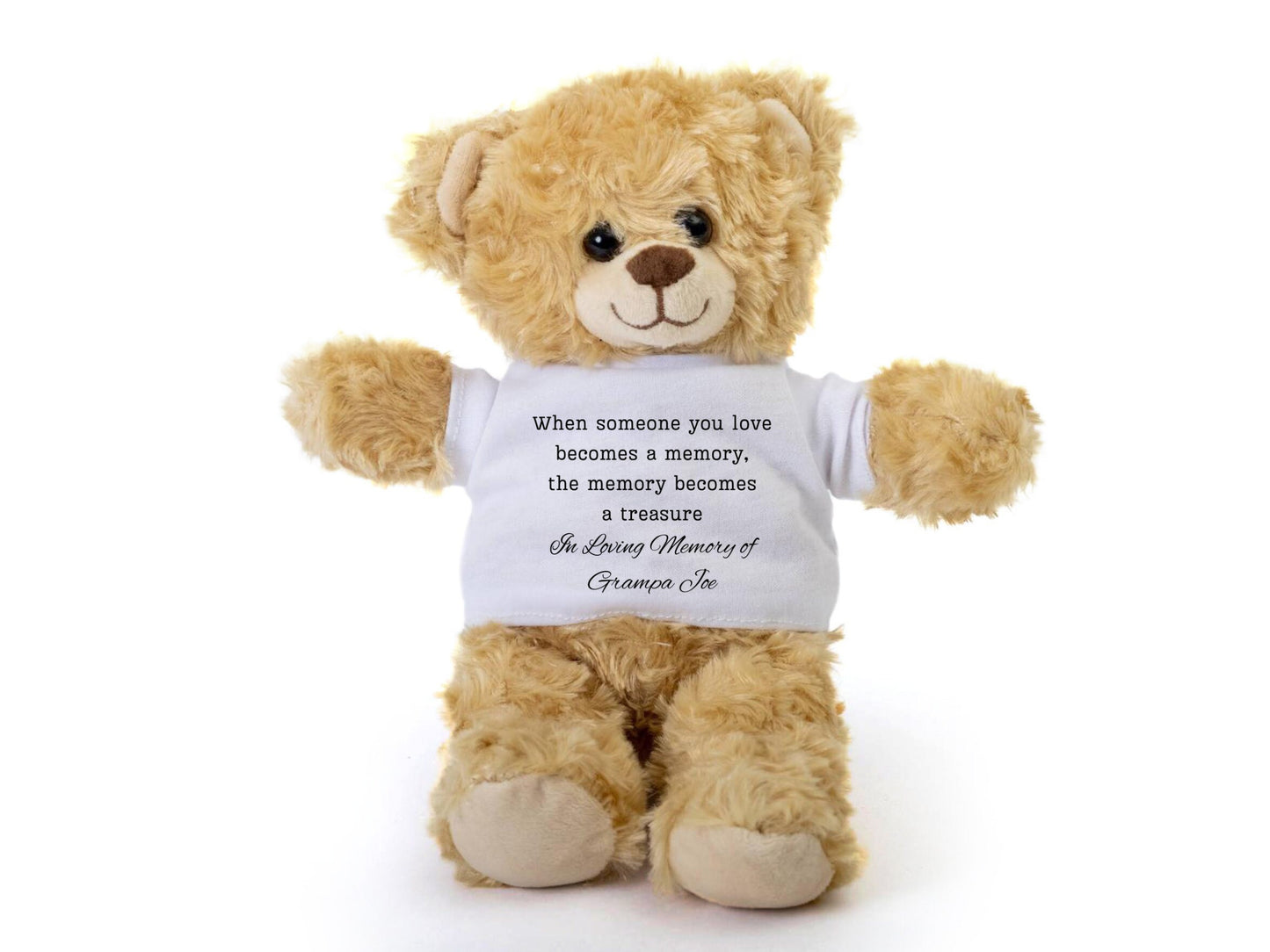 Memory Bear, Sympathy Teddy Bear, Memory Teddy Bear, Loss of Loved One, Sympathy Gift, Customizable Memory Gift, Loss of Dad, Loss of Mom