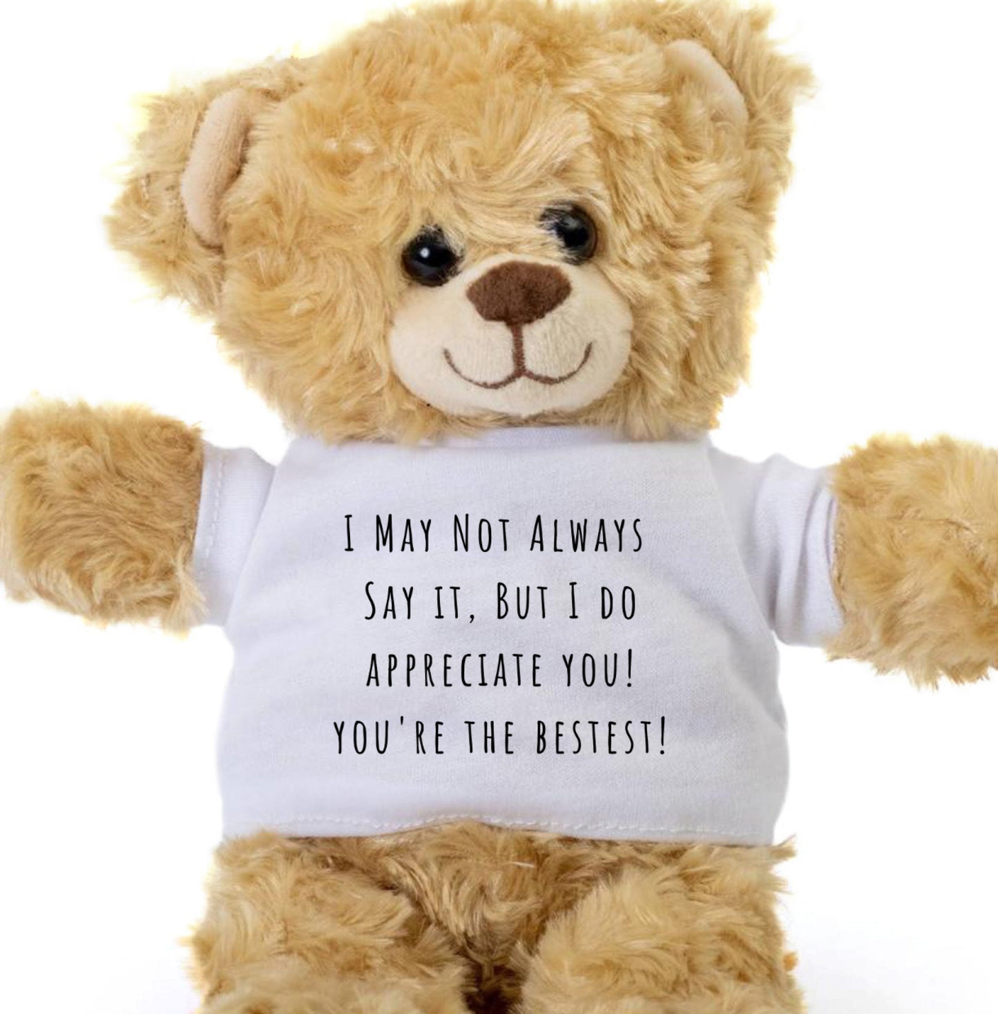 You're The Bestest Teddy Bear, Teddy Bear for Girlfriend, For Boyfriend, For Mom, Teddy Bear For Dad, Appreciation Gift, Gift for Caretaker