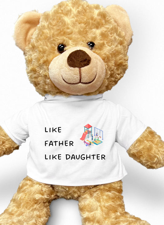 Teddy Bear For Dad From Daughter, Teddy Bear Set, Father's Day Gift Ideas, Custom Personalized, Gift for Dad, Bonus Dad, Father Daughter Set