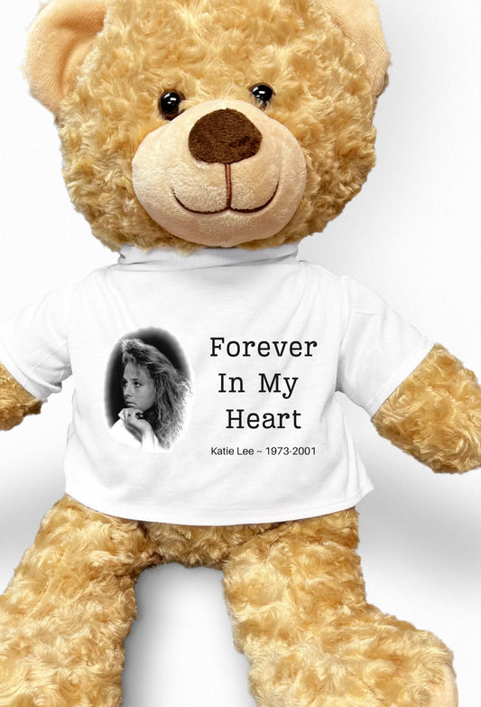 Memory Bear, Memory Teddy Bear, Loss of Loved One, Sympathy Gift, Sympathy Bear, Customizable Memorial Gift, Loss of Dad, Loss of Mom