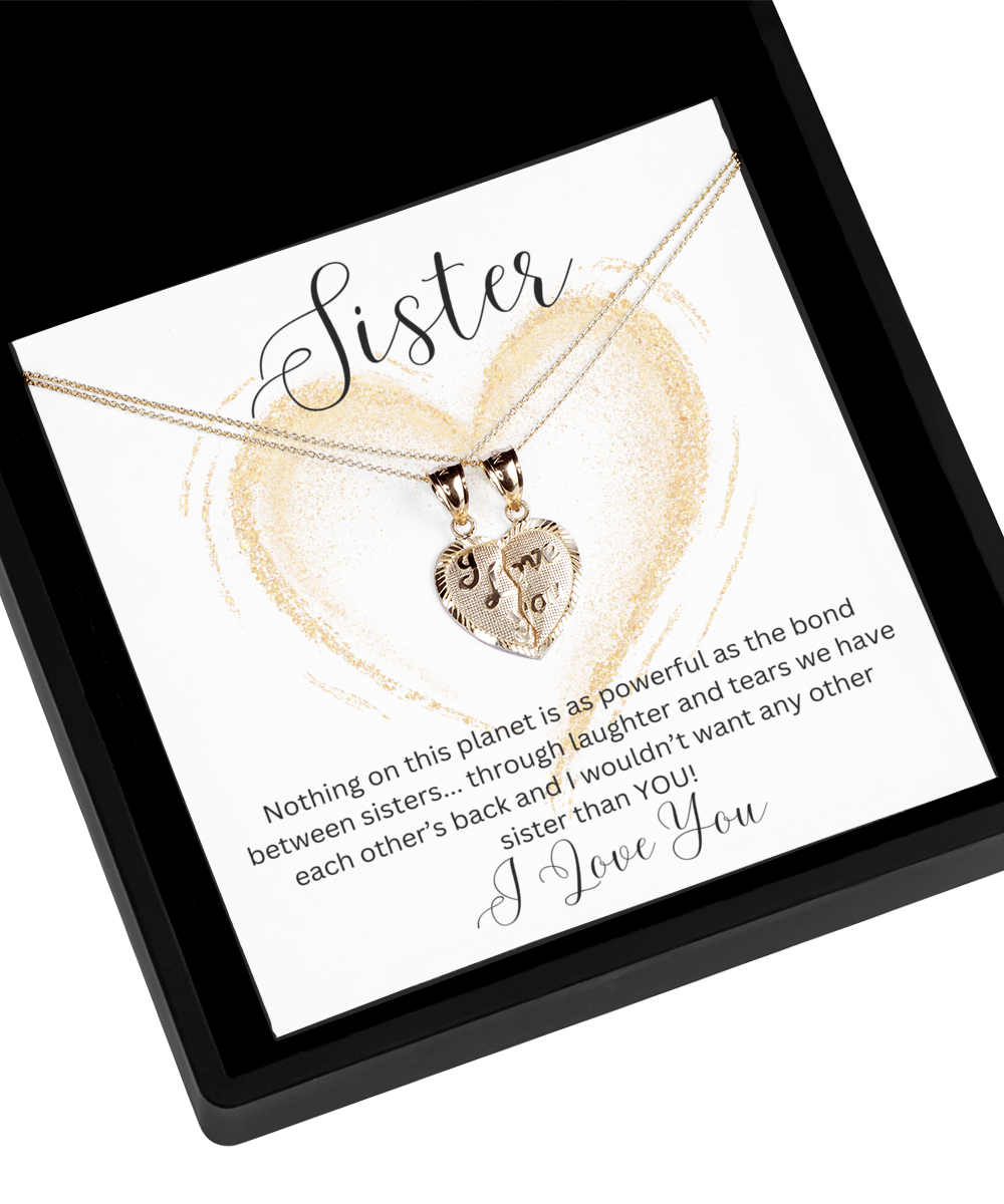 Bond Between Sisters Necklace, Sisters Gifts From Sister Necklace Matching Cute Necklace For Bonded Sisters